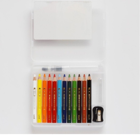 Mitsubishi Uni Watercolor Pencil Compact Chap. 1 Basic Tone 12 Colors NEW - Picture 4 of 7